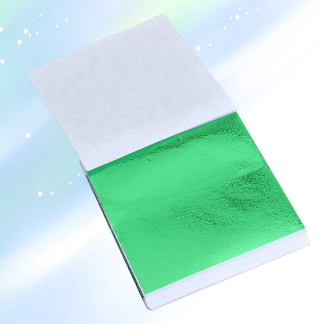 unbranded 50Ud Papel De Foil Verde Para Manualidades Y Con Dorado