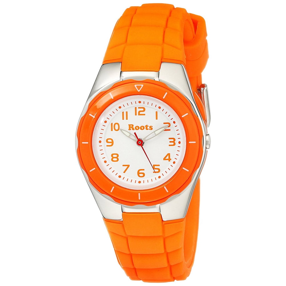 Root's - Women's Saturna Analog Sports Watch, Orange ...