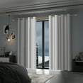 thumbnail image 6 of Lfeey Gray Blackout Curtains 96 Inches Long, Room Darkening Grommet Curtains Drapes, 2 Panels Set, 6 of 6
