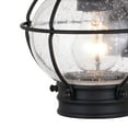thumbnail image 5 of Vaxcel Chatham Black Coastal Motion Sensor Dusk to Dawn Outdoor Wall Light Clear Glass, 5 of 5