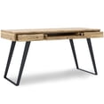 thumbnail image 3 of Allora Solid Acacia Wood Writing Desk in Golden Wheat, 3 of 7