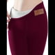 thumbnail image 1 of Leggings de Cintura Alta y Gruesos para Mujer: Pantalones de Yoga, Ciclismo y Entrenamiento con Control de Abdomen Sin Transparencias. Vino Tinto y Etiqueta M, 1 of 3
