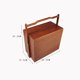 thumbnail image 1 of Caja de madera sencilla portátil para comida de hotel, plato festivo para bocadillos, dulces, canasta roja de varias capas, caja de joyería, adornos, 1 of 5