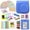 COBALT BLUE, variant on Camera Case for Fuji instax Mini 9 and Mini 8 Instant Camera 40 Assorted Border Stickers Colorful Picture Frames Photo Album Selfie Mirror 4 Color Filters More Accessories. (Cobalt Blue)