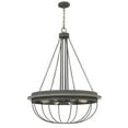 thumbnail image 3 of 60W X 8 Nixa Metal Chandelier (Edison Bulbs Not Included), Dove Grey, 3 of 3