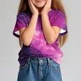 thumbnail image 6 of Piuwrlz T-Shirts Tops for Kids Girls Short Sweatshirt Sleeve Purple Size 13 Years, 6 of 9