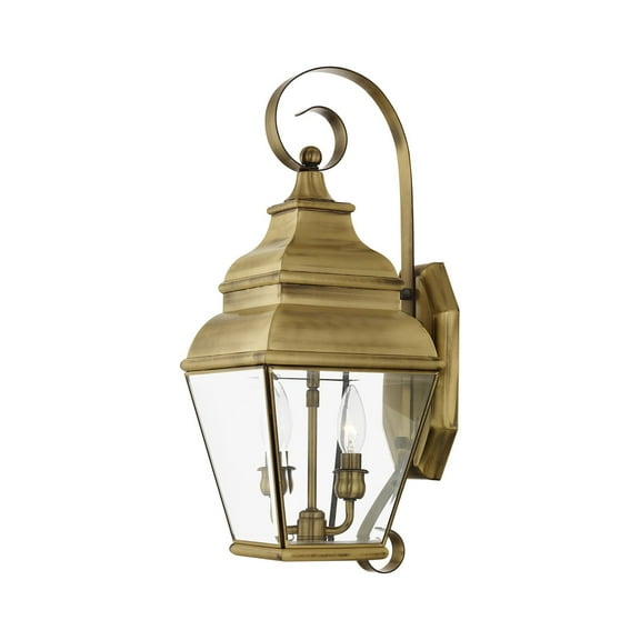Livex Lighting - Exeter - 2 Light Outdoor Wall Lantern in Farmhouse Style - 8