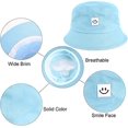 thumbnail image 3 of Sombrero de pescador, sombrero para el sol para mujer, sombrero tipo cubo, sombrero de algodón, sombrero plegable con protección solar para mujeres y hombres, actividades al aire libre, 3 of 5