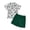 Green, variant on Futezty Toddler Boys Clothes Summer Outfit Sets, Toddler Boys Girls Short Sleeve Cartoon Prints T Shirt Pullover Tops Shorts Outfits
