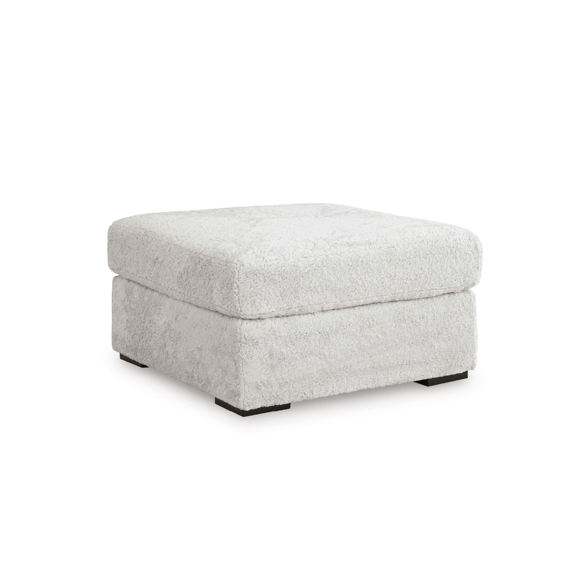 Signature Design by Ashley Cuddlesome Oversized Accent Ottoman, Plush Polyester Upholstery, Arctic White