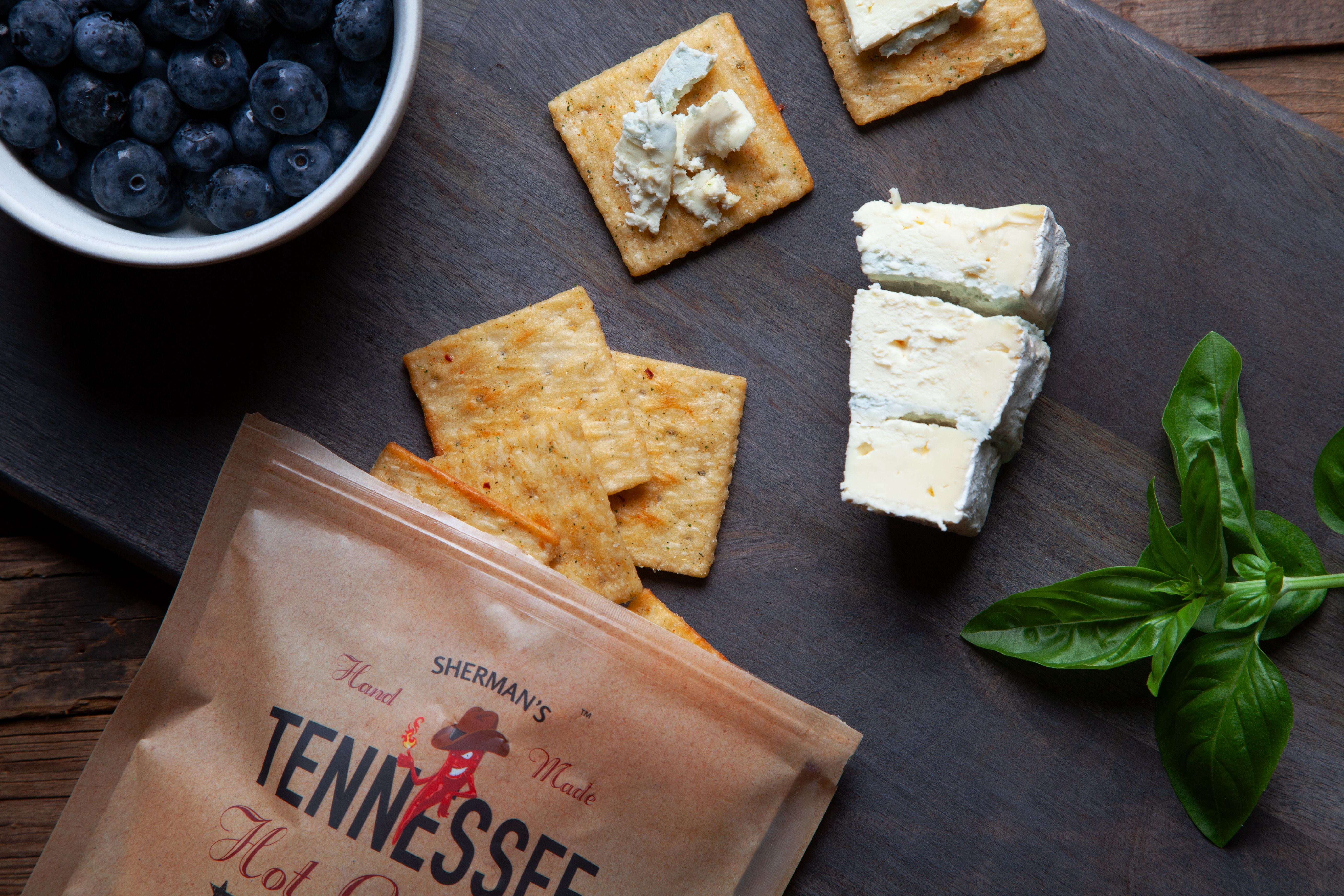 Sherman’s Tennessee Hot Crackers, Original Flavor. 3 pack. (6oz each), Spicy Snack Crackers. Crunchy Spicy, perfect for charcuterie, appetizers, with any dip, chili & soup and much more