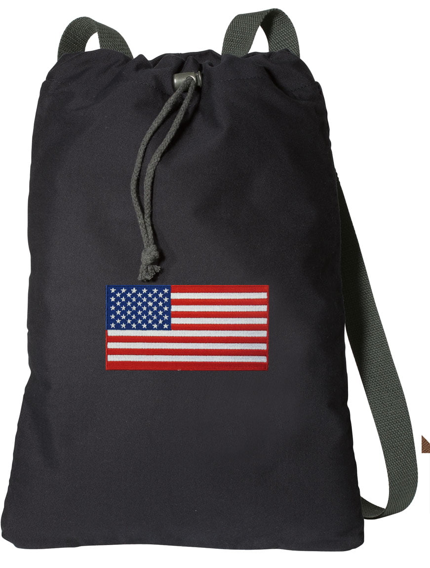 Broad Bay American Flag Soccer Backpack or USA Flag Volleyball Bag
