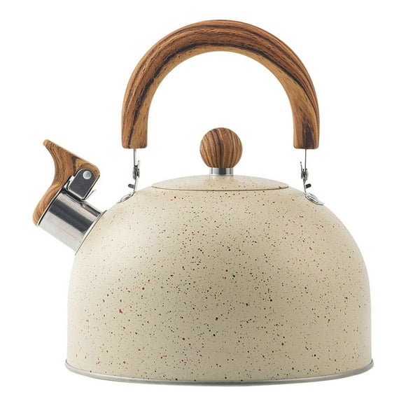 asddcavvf Rice White Spray Stainless Steel Singing Kettle For Tea And Coffee Europe And The United States Whistling Kettle 3L Kitchen Whistling Kettle Storage Ideas
