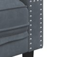 thumbnail image 5 of vidaXL 3 Piece Chesterfield Sofa Set with Bolsters Dark Grey Velvet, 5 of 5