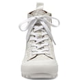 thumbnail image 5 of Lucky Brand Eisley Natural White Lace Up High Top Sneaker Combat Lug Sole Boots (Natural White, 8.5), 5 of 6
