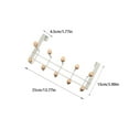 thumbnail image 4 of Youkk Solution de Rangement Mural Crochet Multiple Crochet de Porte Arrière Crochets Suspendus Etc. Perles Blanches, 4 of 6