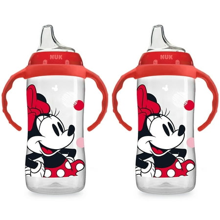 NUK Disney Large Learner Sippy Cup, Minnie Mouse, 10 Ounce, 2 Pack