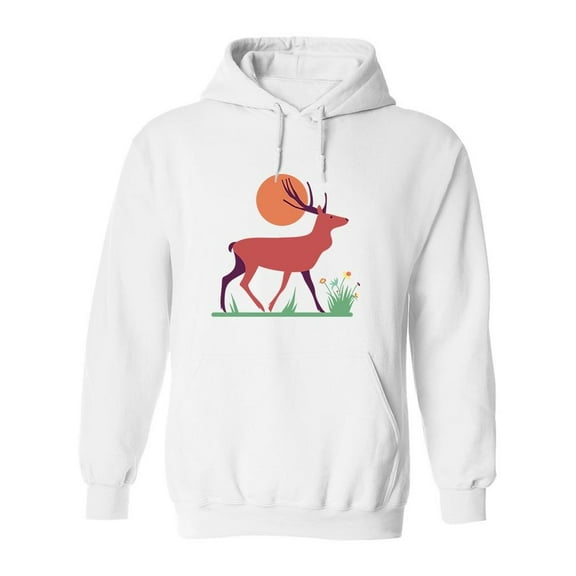 Colorful Deer Hoodie Men -Image by Shutterstock, Male Medium
