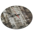 thumbnail image 4 of Round Clock, Household Wooden Clock Retro Style  For Office, 4 of 8