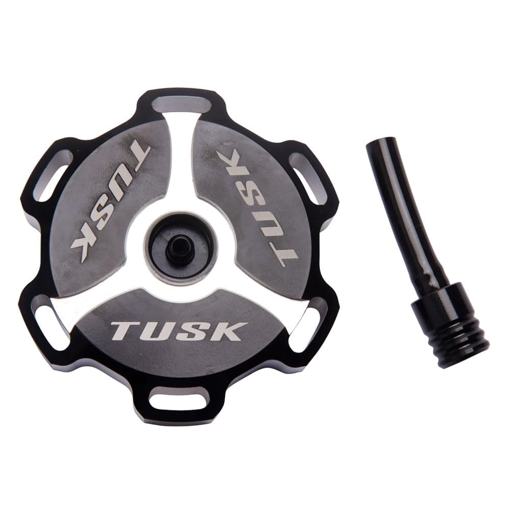 Tusk Billet Aluminum Gas Cap, Clarke Fuel Tanks Black Machined