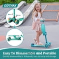 thumbnail image 5 of GOTRAX KS3 3 Wheel Kids Scooter with Folding Seat,Light-Up Scooter Suitable for Boys&Girls Ages 2~8, Green, 5 of 8