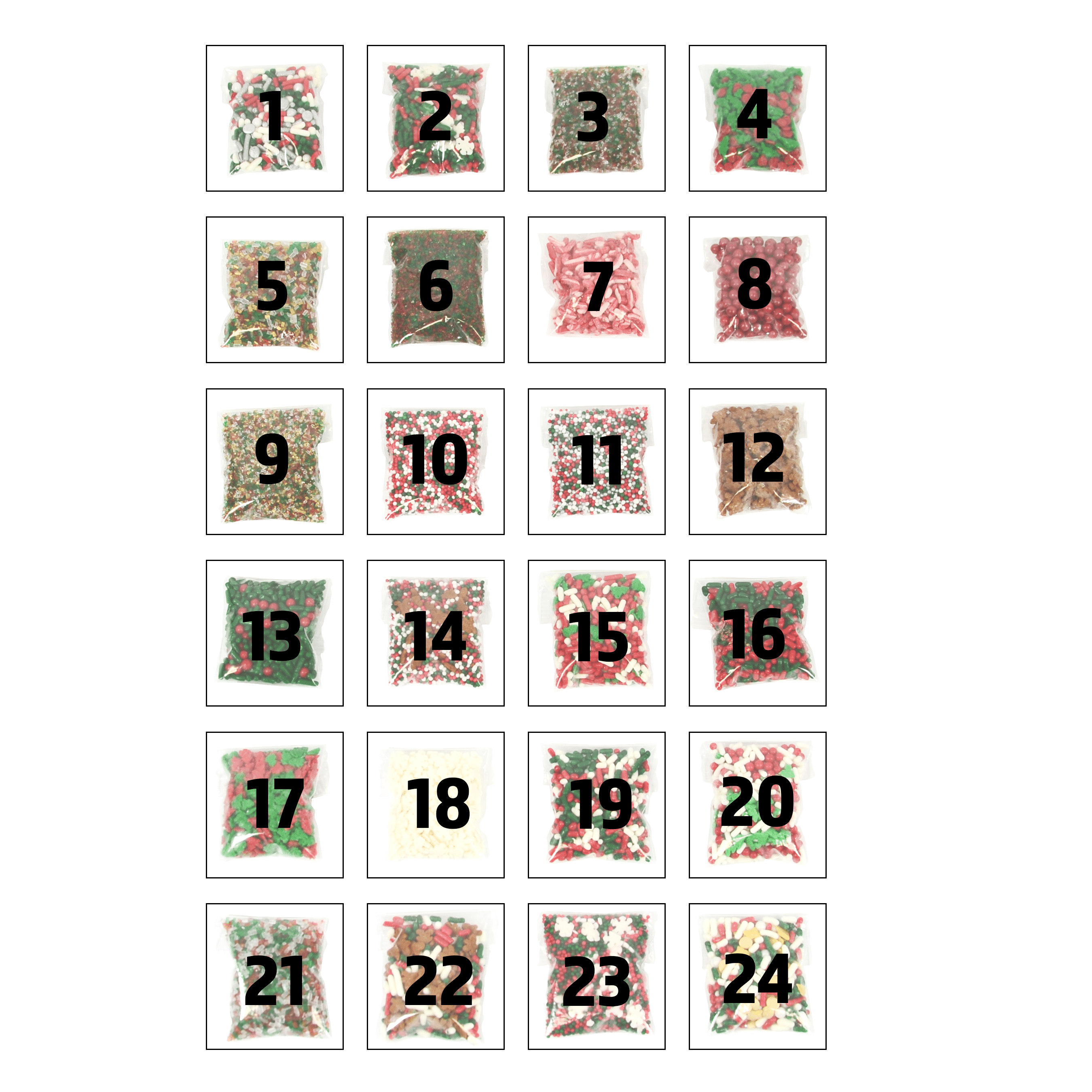Mystic Sprinkles 24 Days of Sprinkles! Holiday Advent Calendar - Walmart.com