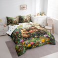 thumbnail image 3 of Feelyou Couple Otter Wildlife Twin Bedding Sets 7pcs, Rustic Flower Bedding Comforter Set, 3 of 8