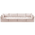 thumbnail image 6 of Meridian Furniture Jacob Pink Velvet Modular Sofa, 6 of 10