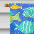 thumbnail image 3 of Carolines Treasures VHA3034CHF Petits Poissons Colorés Drapeau Toile Maison Taille, 3 of 4