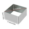 thumbnail image 3 of ROZYARD Square Mousse Mold Stainless Steels Cake Rings Cake Molds Rings for Home Baking, 3 of 21