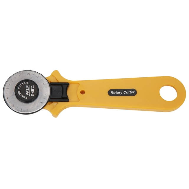 Ergonomic Retractable Stainless Steel Rotary Cutter with 45mm Glossy Disc Blade - Comfortable ABS Handle for Precise Cutting of Leather, Cloth, Paper, Felt in Sewing and Handcraft Projects