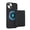Black, variant on For iPhone 14 Phone Case,Compatible with Mag-Safe,Retro PU Leather Back,2-in-1 Magentic Detachable Credit Card Holder Flip Cover Kickstand,Shockproof Anti-fall,Rugged Phone Case,Brown