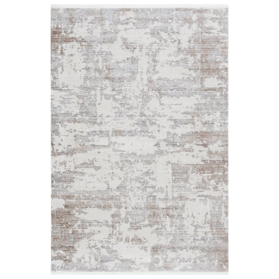 Safavieh Diamond Marshall Distressed Polyester Area Rug, Beige/Brown, 5'3" x 7'6"