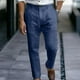 thumbnail image 1 of Pantalones largos para hombre, lisos, informales, con múltiples bolsillos y botones, para exteriores, rectos, para fitness, cargo, poliéster, 1 of 6
