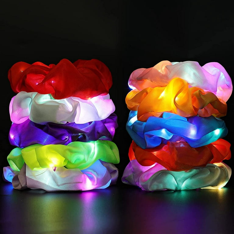 Light up Scrunchies Glow Party Accessories Glow in the Dark Party