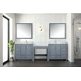thumbnail image 5 of Coraline 102 in W Dark Grey Double Bath Vanity, Carrara Marble Top, and Faucet Set, 5 of 5