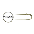 thumbnail image 1 of Broche de Metal Antiguo Unbranded Elegante palabra turophile, 1 of 3