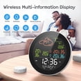 thumbnail image 4 of Tuya WIFI EstacióN MeteorolóGica Reloj de Mesa Probador de Temperatura Interior Exterior PronóStico del Tiempo TermóMetro HigróMetro A, 4 of 5