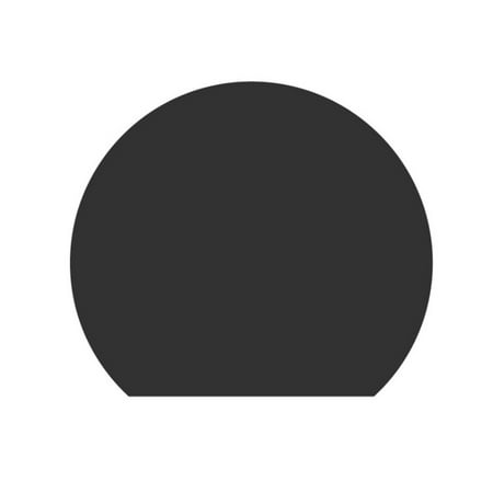

Round Placemat Insulated Baking Placemat Student Western Placemat Silicone BPA Free Black