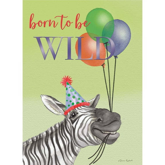 Shared Blessings Born to Be Wild 1 Count Christian Birthday Card, Religious KJV Scripture Bible Verse, Envelope Included