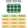 thumbnail image 3 of Floor Door Mats Bath Rugs Christmas Tartan Check Plaid Green Bathroom Carpet Non-Slip Absorbent for Entryway Indoor 23.6x15.7in Carpet Runner, 3 of 7