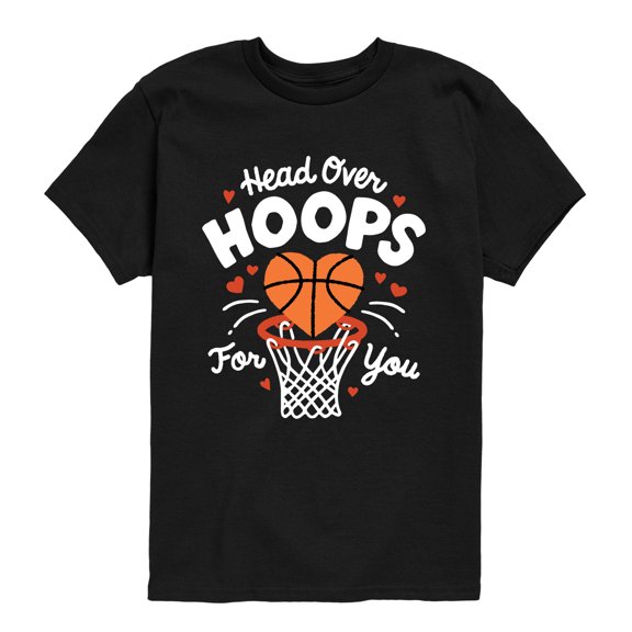 Instant Message - Head Over Hoops for You Short Sleeve Graphic T-Shirt