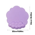 thumbnail image 3 of Mouse Pad Wrist Support with Cloth Surface,Cloud Wrist Rest Mousepad with Memory Foam,Non-Slip PU Base Mouse Pad for Home Office Laptop Easy Pain Relief (Pink), 3 of 10