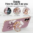 thumbnail image 2 of Nalacover Slim Case for iPhone 11 Pro Max,Cute Cartoon 6D Plating Astronaut Hidden Magnetic Ring Kickstand Soft TPU Shockproof Corner Protection Drop Proof Edge Bumper Cover.Lightpink, 2 of 7