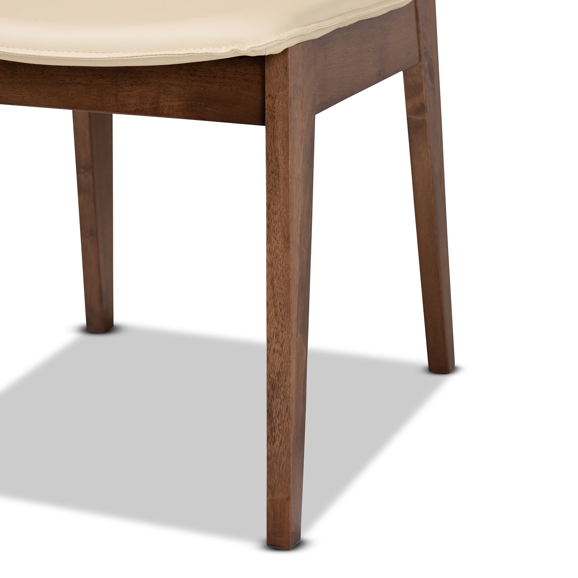 Baxton Studio Afton Dining Chair, Set of 2, Beige