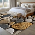 thumbnail image 4 of Large Area Rugs for Living Room Bedroom, Stones 8'x10' Rug Washable Carpet Runner Indoor Outdoor, Gravel Rock Cobblestone Natural Pattern Art Non Slip Floor Mats Rug for Kitchen, Patio, 4 of 8