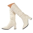 thumbnail image 5 of YLYL Boots for Women Knee High Boots Chunky Block Heels Costume Party Cosplay Dress Shoes, 5 of 9