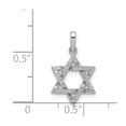 thumbnail image 4 of Auriga 14K White Gold Diamond Star Of David Pendant for Women (L-18.5mm), 4 of 6