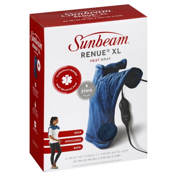 Sunbeam Renue Tension Relieving HeatTherapy, Extralarge Pad Size