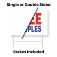 thumbnail image 3 of Free Samples Yard Sign 2 Pack of 12 Inch x 16 Inch Double Sided Weatherproof Heavy-Duty Plastic with Stake | Retail Promotions, Customer Incentives, Business Signage | Made in USA, 3 of 7